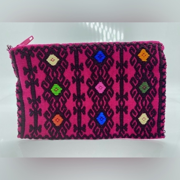 Mexican Coin Purse Credit Card Completely Handmade by Huicholes - Picture 1 of 2